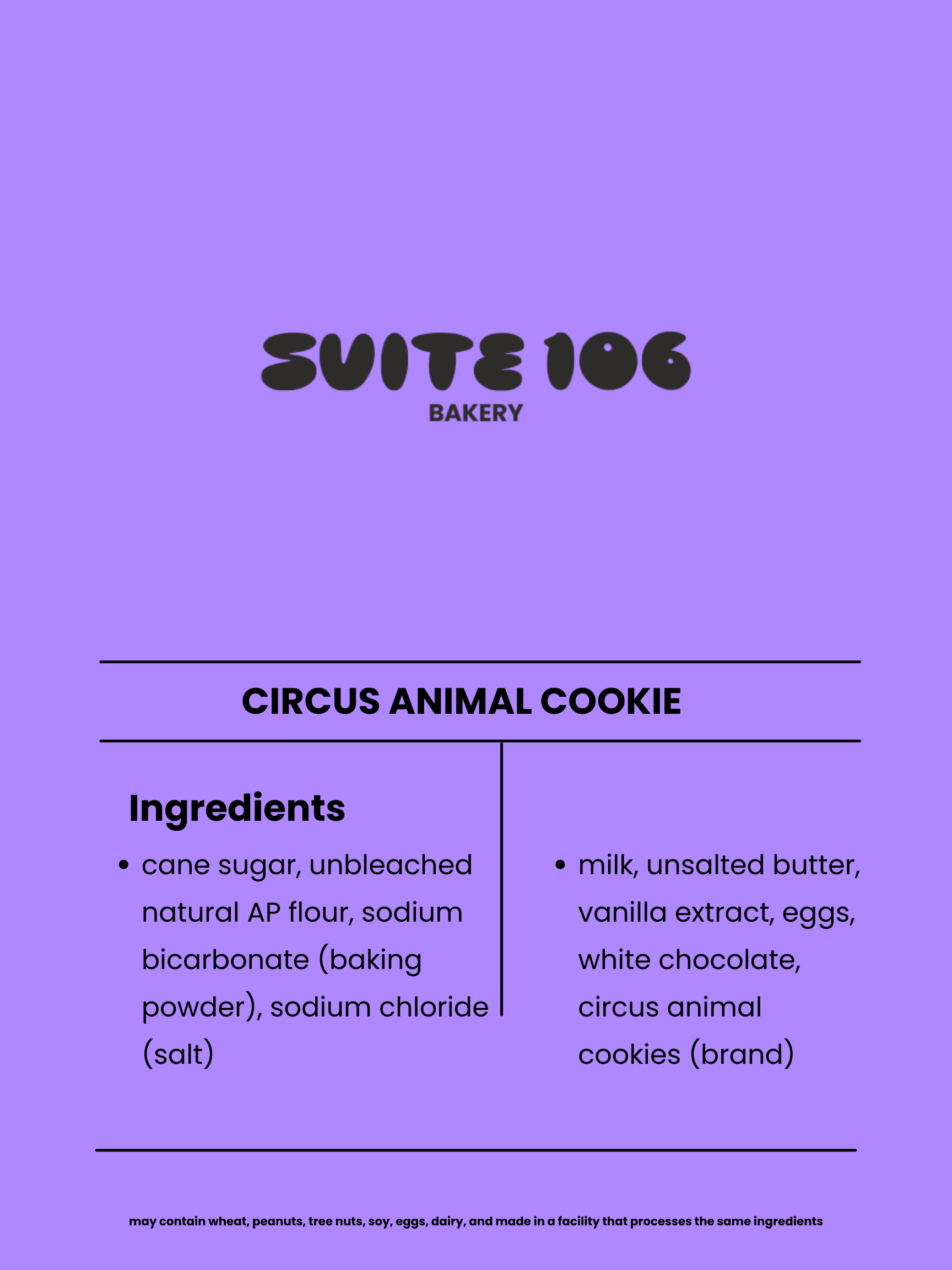 CIRCUS ANIMAL COOKIE
